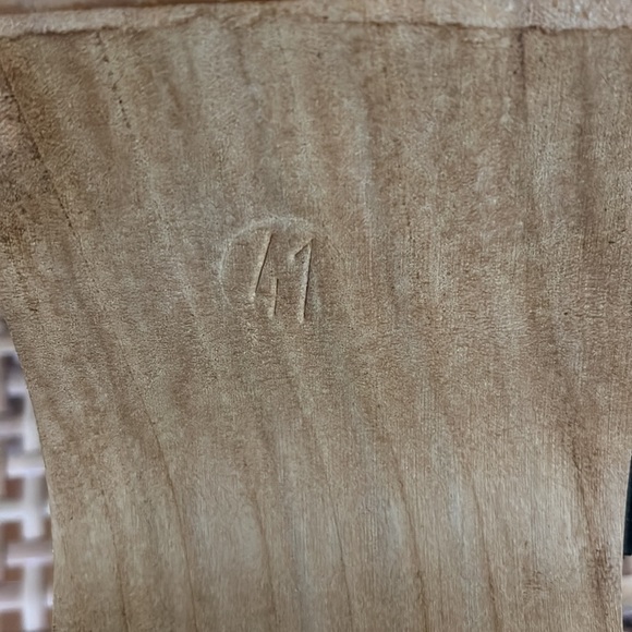 Brand New Swedish Vollsjö 100% Leather CLOGS in black. Alder wood sole.Size 10. - Picture 5 of 6